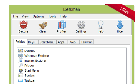 Интерфейс программы Deskman