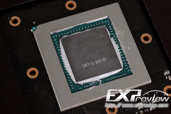 В основе GeForce GTX 780 GHz Edition лежит GPU GK110-300 ревизии B1
