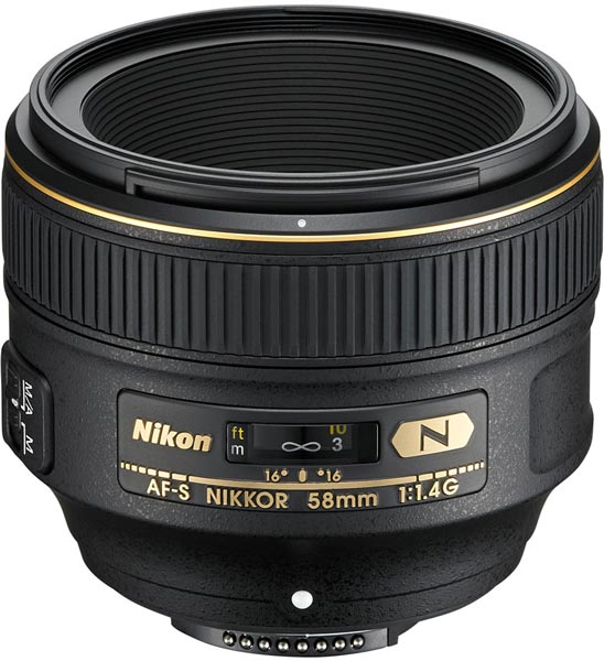 Цена объектива AF-S Nikkor 58mm f/1.4G — $1700
