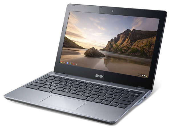 Мобильный компьютер Acer C720 Chromebook на процессоре Intel Haswell работает автономно до 8,5 ч
