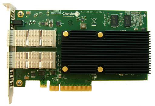Chelsio выпускает адаптеры T522-CR, T540-CR и T580-CR, оснащенные портами Ethernet 10 и 40 Гбит/с