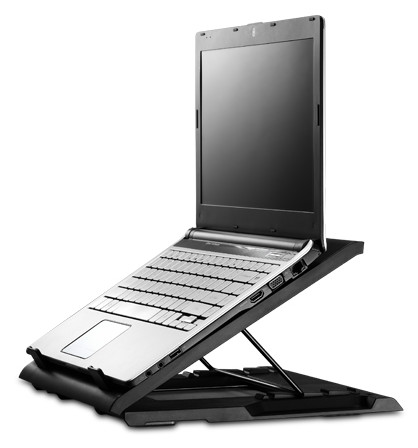Подставка Cooler Master NotePal ErgoStand Easy рассчитана на ноутбуки с экраном размером до 15,6 дюйма по диагонали