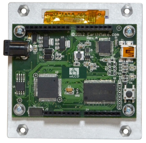 За $89 EarthMake предлагает цветной сенсорный экран arLCD с контроллером для встраиваемых систем интернета вещей на базе Arduino
