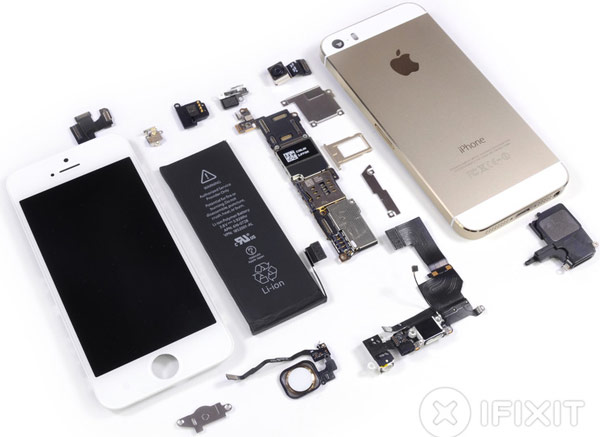 Специалисты iFixit разобрали смартфон Apple iPhone 5s и оценили его ремонтопригодность