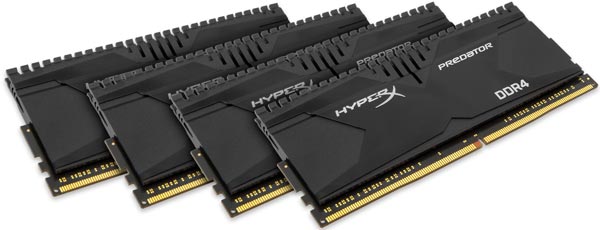 Поставки наборов модулей памяти HyperX Predator DDR4 производитель обещает начать в текущем месяце