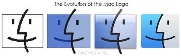 Заявки поданы на цветной и черно-белый варианты логотипа Apple Mac Logo