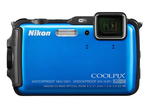 Камера Nikon Coolpix AW120, оснащенная приемником GPS, выдерживает погружение на глубину до 18 метров