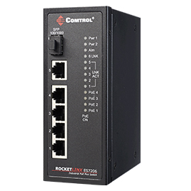 Коммутатор Comtrol RocketLinx ES7206-XT хорошо подходит для систем видеонаблюдения и мониторинга движения