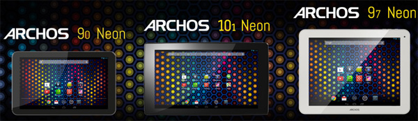 В серии Android-планшетов Archos Neon - три представителя