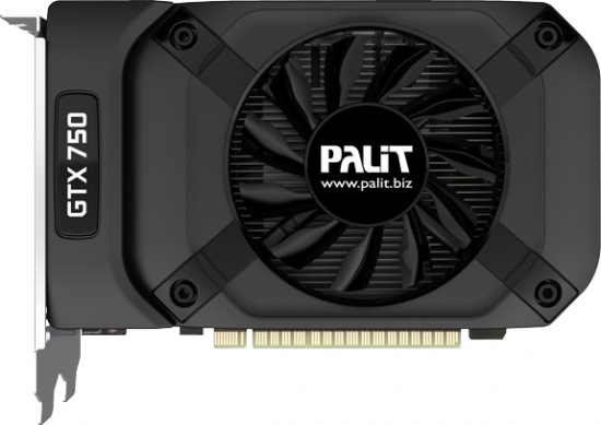 Модель Palit GTX750 Ti StormX Dual отличается наличием двух 80-миллиметровых вентиляторов