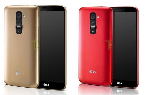 LG G2 красный и золотой