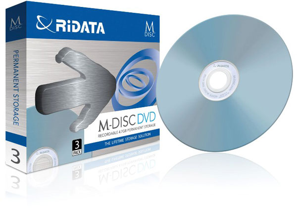 Advanced Media начинает продажи дисков RiDATA M-Disc DVD-R, информация на которых может храниться 1000 лет