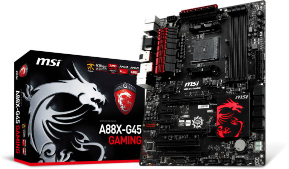 Начались продажи системных плат MSI A88X-G45 Gaming и A88XM Gaming с процессорными разъемами AMD FM2+