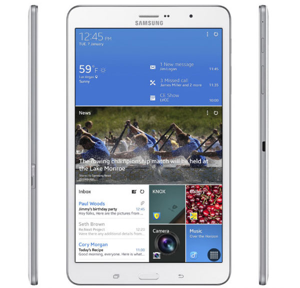 Планшет Samsung Galaxy Tab Pro 8.4 получил экран разрешением 2560 х 1600 пикселей и процессор Snapdragon 800
