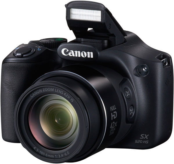 Основой камеры Canon PowerShot SX520 HS Объектив служит датчик изображения типа CMOS формата 1/2,3 дюйма