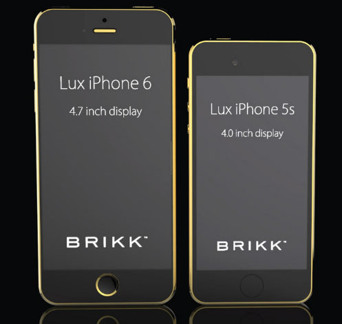 Apple iPhone 6 в золоте, платине и бриллиантах уже можно увидеть и предварительно заказать на сайте компании Brikk