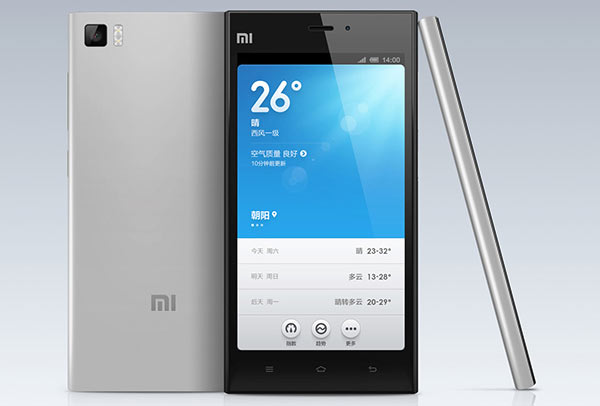 Работает Xiaomi Mi 3 под управлением ОС Android 4.3