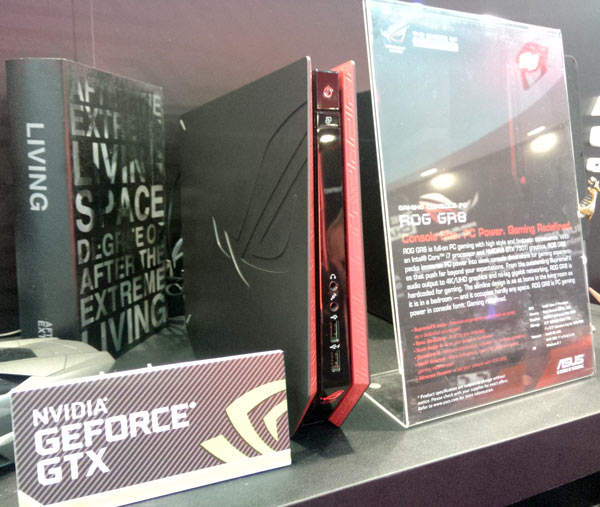 В конфигурацию «консоле-ПК» Asus ROG GR8 входит процессор Intel Core i7 и 3D-карта Nvidia GeForce GTX 750Ti