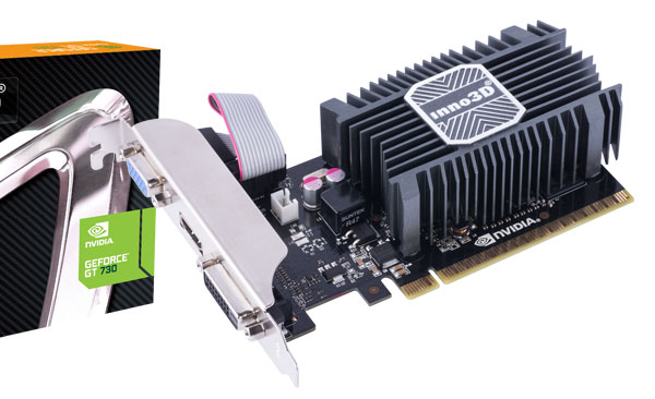 Две из семи 3D-карт Inno3D GeForce GT 730 имеют пассивное охлаждение