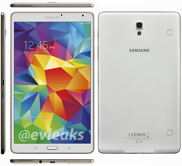 От старшей модели планшет Samsung Galaxy Tab S 8.4 отличает компоновка