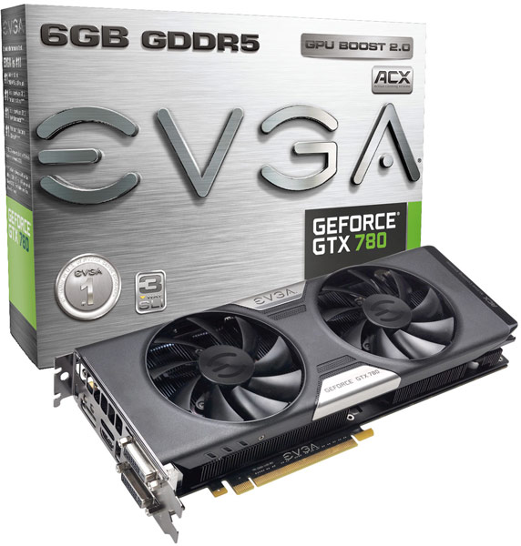 Цены новых карт EVGA GeForce GTX 780 начинаются с $550