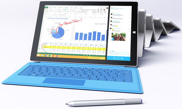 Топ-версия планшета Microsoft Surface Pro 3 оснащается процессором Intel Core i7-4650U