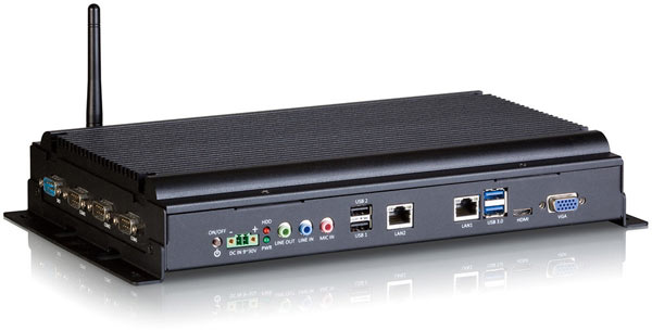 VIA AMOS-3003 имеет два порта Gigabit Ethernet, поддерживает Wi-Fi и 3G
