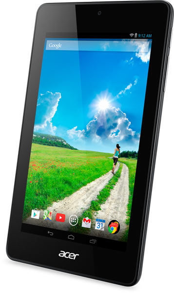 Предусмотрен выпуск вариантов планшета Acer Iconia One 7 красного, белого, черного и других цветов
