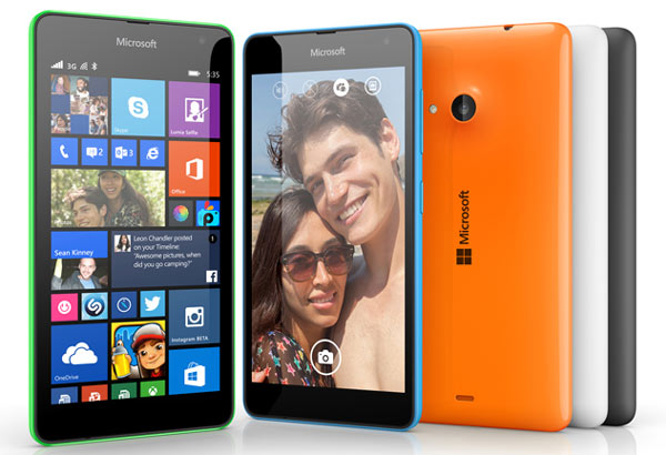 Microsoft Lumia 535  SoC Qualcomm Snapdragon 200 