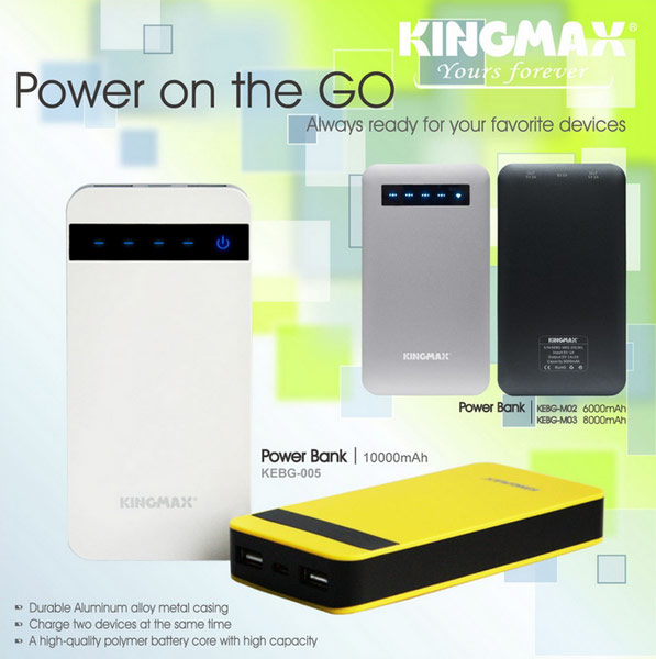 КПД мобильного аккумулятора Kingmax KEBG-005 достигает 92%