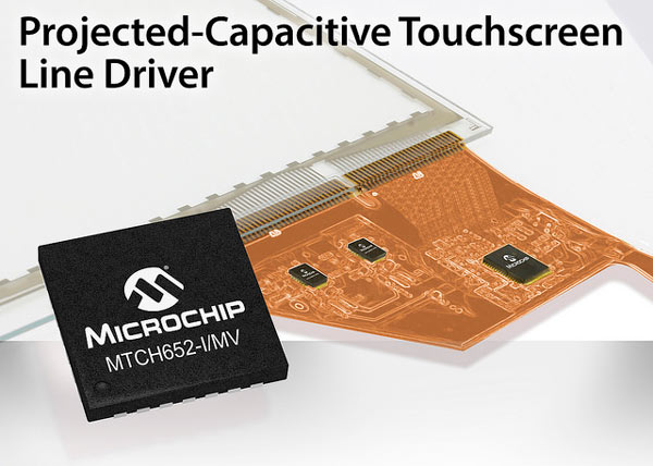 Микросхема Microchip MTCH652 используется в панели Microchip 3DTouchPad
