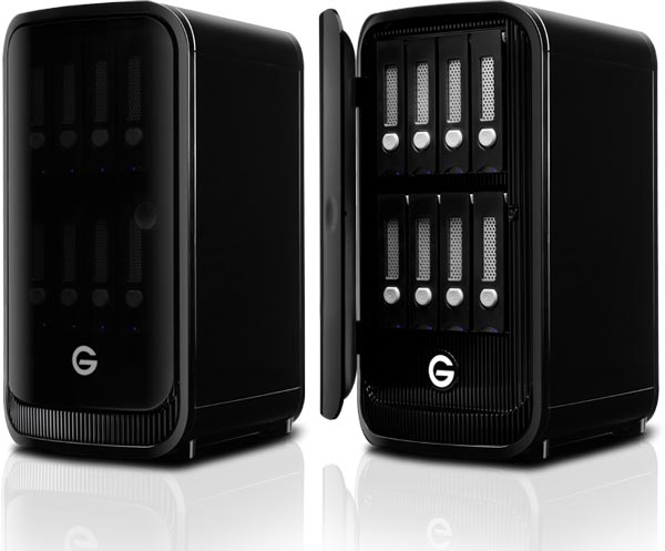 Хранилище G-Technology G-Speed Studio XL имеет восемь отсеков для накопителей