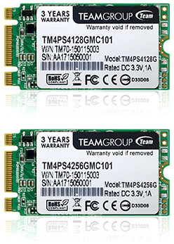 Твердотельные накопители Team Group TM4PS4 и TM8PS4 доступны объемом 128 и 256 ГБ