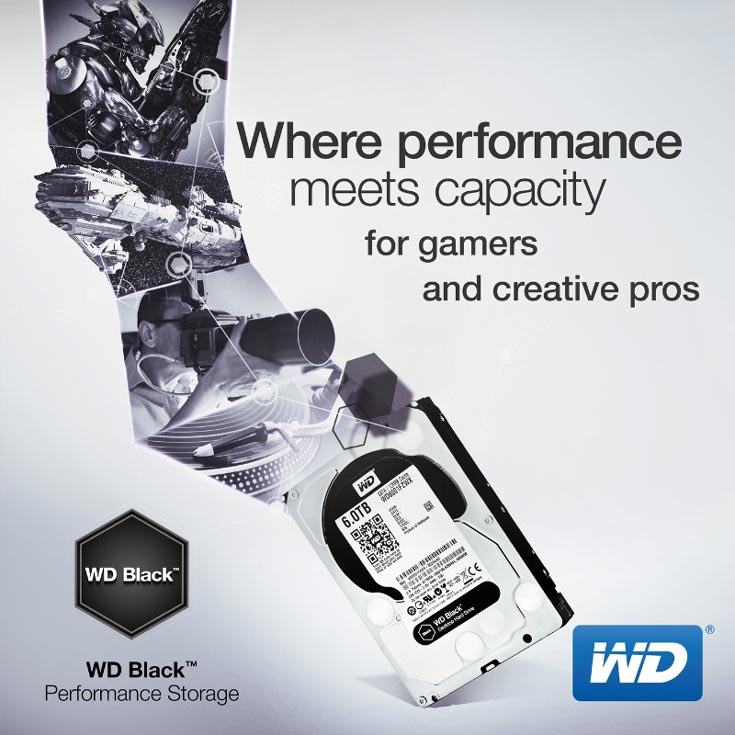 Накопители WD Black оснащены 128 МБ кэш-памяти и интерфейсом SATA 6 Гбит/с