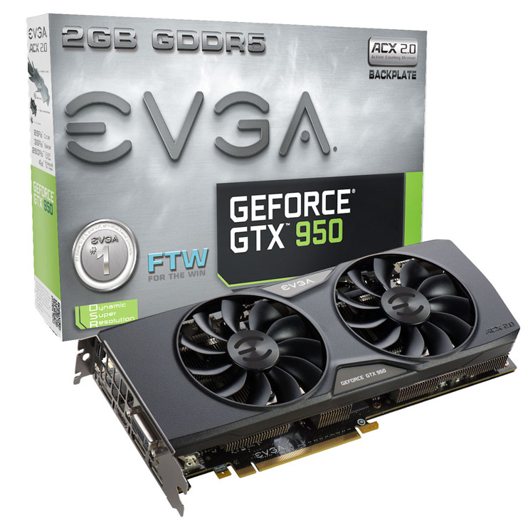 EVGA GeForce GTX 950 FTW (02G-P4-2958)