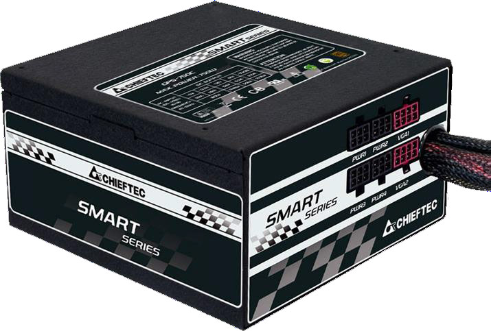 Серия Chieftec Smart включает БП мощностью от 450 до 750 Вт с сертификатом 80 Plus Gold