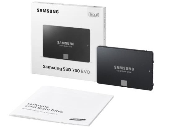 SSD Samsung 750 Evo предназначены для корпоративных пользователей