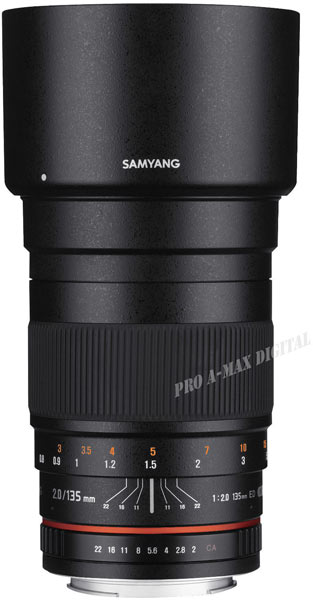 Полнокадровый объектив Samyang 135mm F2.0 ED для зеркальных камер Canon