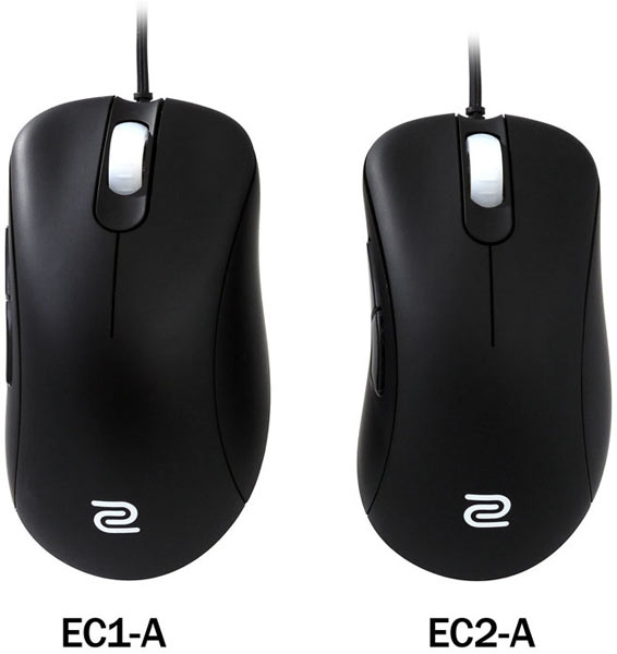 Различие между Zowie Gear EC1-A и EC2-A заключено в размерах