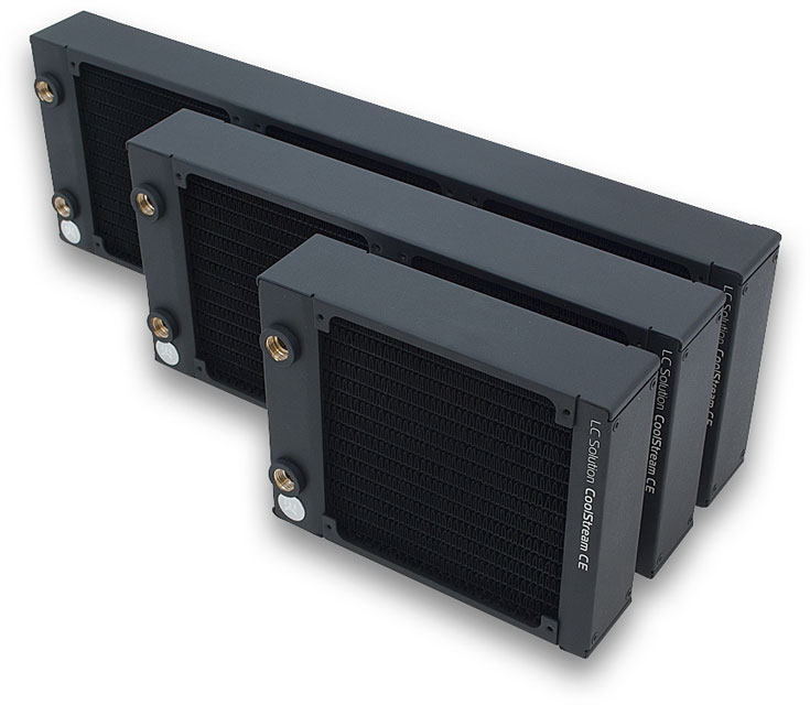 Серия EK Water Blocks CoolStream СE включает радиаторы типоразмера 140, 280, 420 и 560 мм
