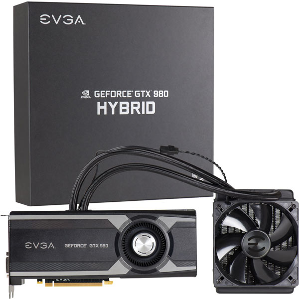 Представлена 3D-карта EVGA GeForce GTX 980 Hybrid с гибридной системой охлаждения