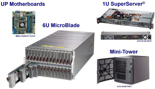 Supermicro использует в новой линейке серверов и системных плат однокристальные системы Intel Xeon D-1540