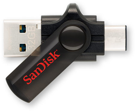 SanDisk выпускает свой первый флэш-накопитель с разъемом USB Type-C