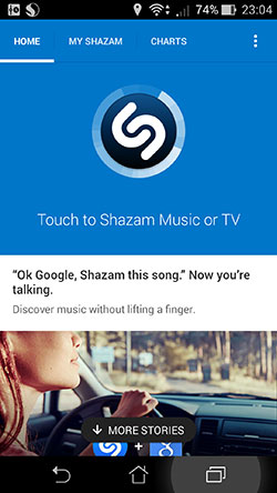 Голосовой командой Ok, Google, Shazam this song можно будет определить музыкального исполнителя