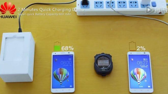 Компания Huawei представила собственную разработку в области быстрой зарядки аккумуляторов мобильных устройств