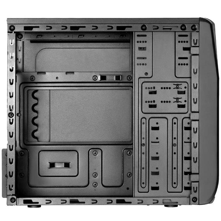В компьютерном корпусе SilverStone Precision PS12 блок питания размещается сверху