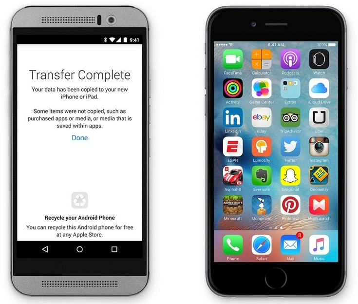 ПО Apple Move to iOS поможет владельцам смартфонов с Android мигрировать на iPhone