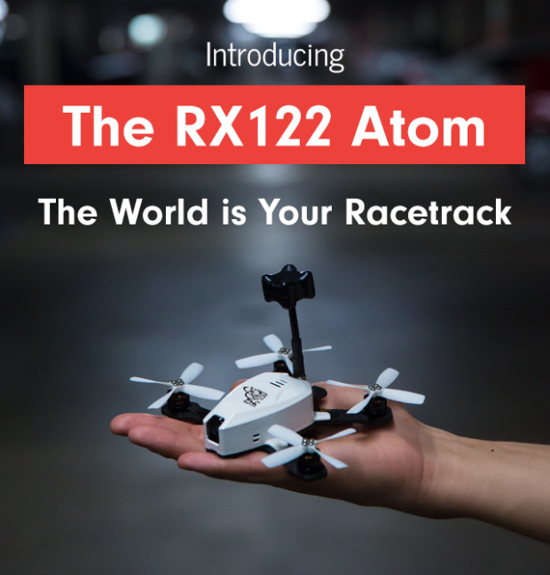 Гоночный дрон RX122 Atom, который не требует регистрации в FAA, собирает средства на Indiegogo