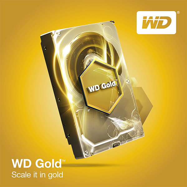 HDD Western Digital серии Gold дотянулись до отметки в 10 ТБ