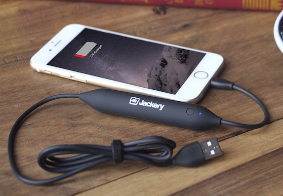 Jackery Jewel — первый кабель с разъемами USB и Lightning, а также встроенным аккумулятором